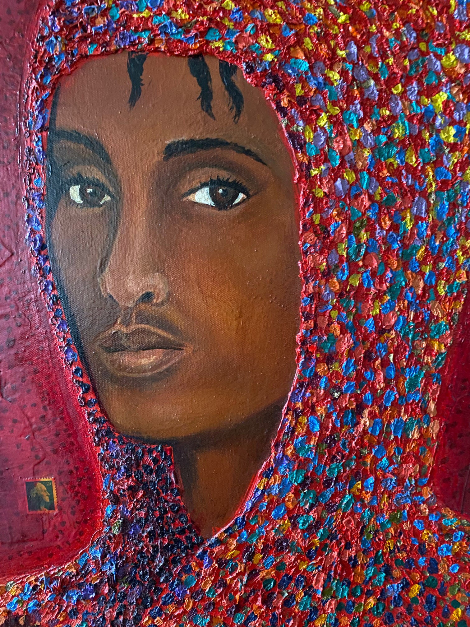 The Anointing, 2002 Oil and Mixed Media Found Objects on Canvas Stacy Stewart Smith