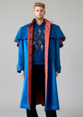 Stacy Stewart Smith Men's Baron Shower Coat on mannequin 6'3" open frontal view.