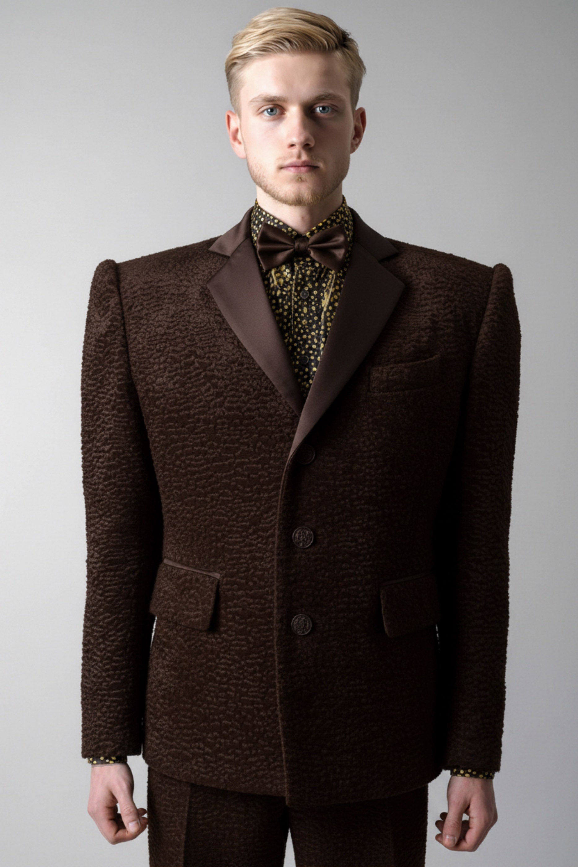 Stacy Stewart Smith Men's Grand Soir Persian Lamb Tuxedo Jacket