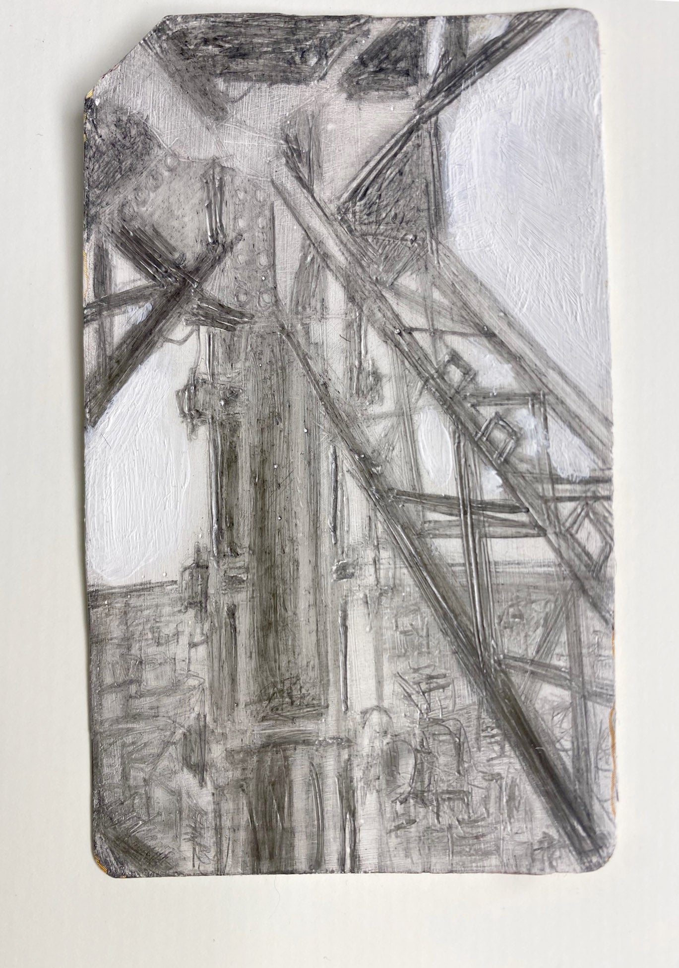 Study for Temptation, 2006 on NYC Metrocard by Stacy Stewart Smith