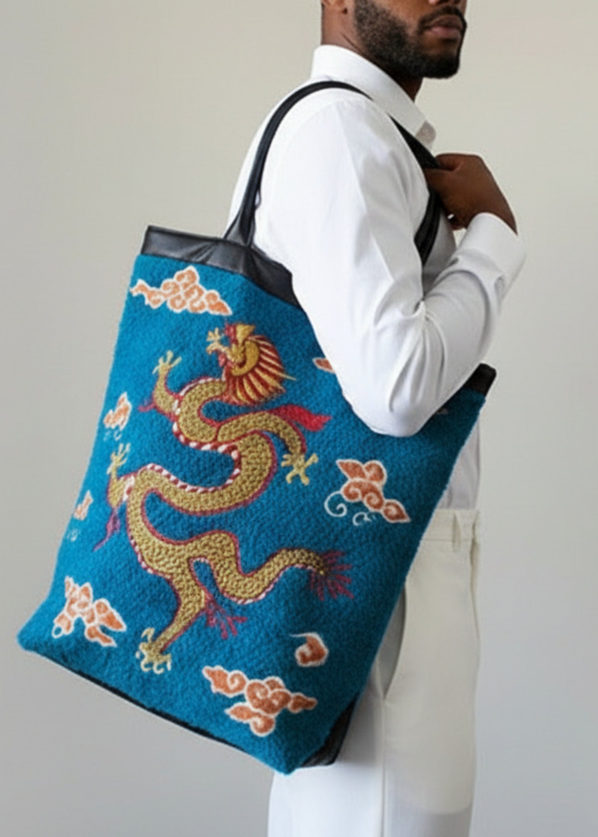 Stacy Stewart Smith Tapestry Dragon Tote