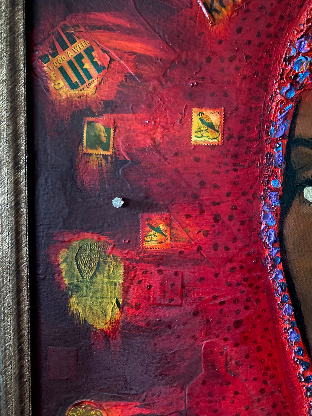 The Anointing, 2002 Oil and Mixed Media Found Objects on Canvas Stacy Stewart Smith