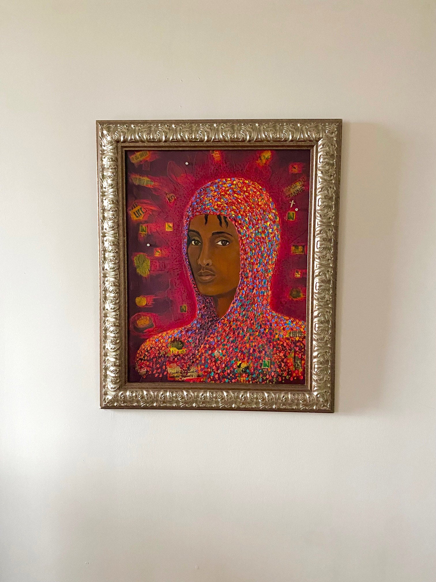 The Anointing, 2002 Oil and Mixed Media Found Objects on Canvas Stacy Stewart Smith