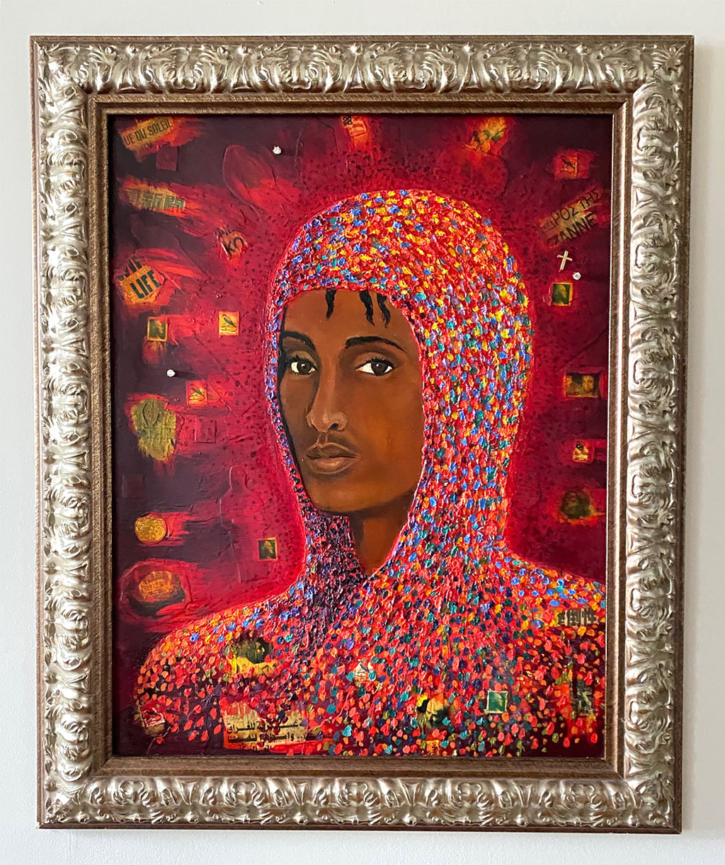 The Anointing, 2002 Oil and Mixed Media Found Objects on Canvas Stacy Stewart Smith