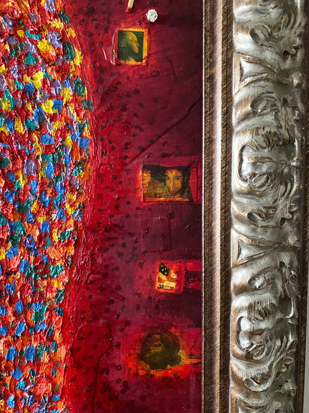 The Anointing, 2002 Oil and Mixed Media Found Objects on Canvas Stacy Stewart Smith