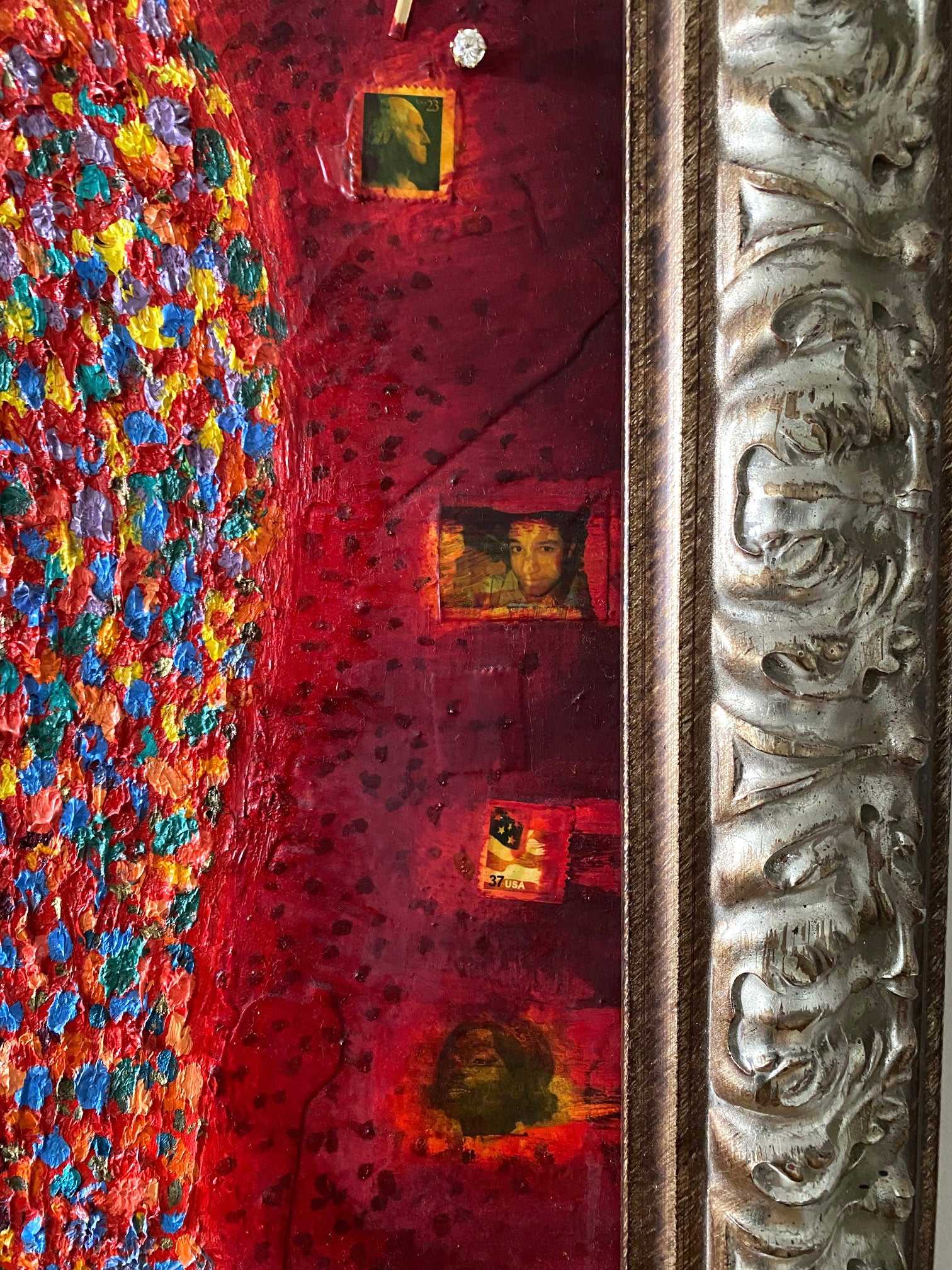 The Anointing, 2002 Oil and Mixed Media Found Objects on Canvas Stacy Stewart Smith