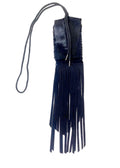 Stacy Stewart Smith Hair-On Calf Fringed Hope Wallet front view with white background.