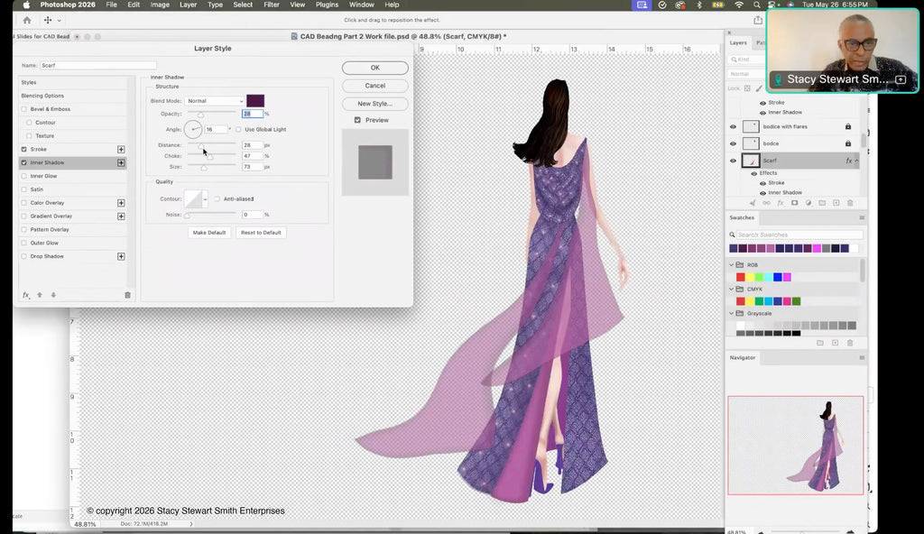 Atelier Académics with Stacy Stewart Smith — Couture CAD: Digital Beading in Photoshop, Part 2