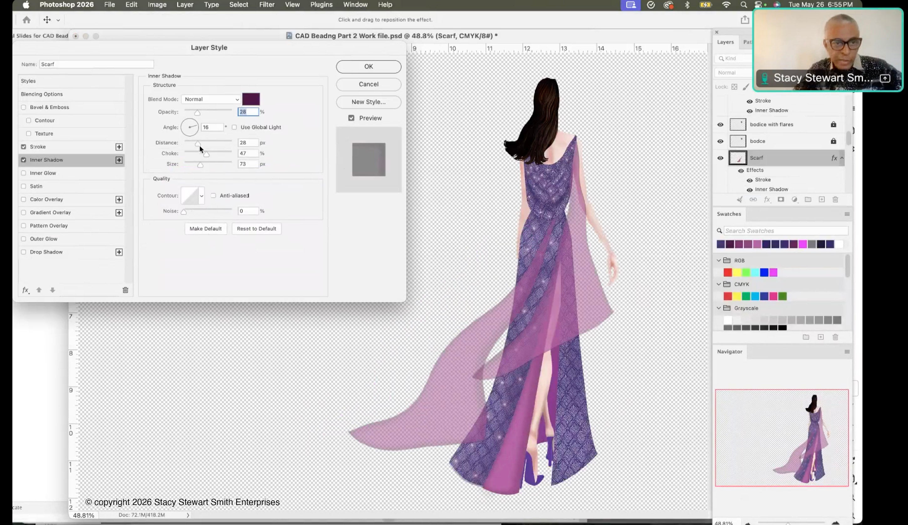 Atelier Académics with Stacy Stewart Smith — Couture CAD: Digital Beading in Photoshop, Part 2