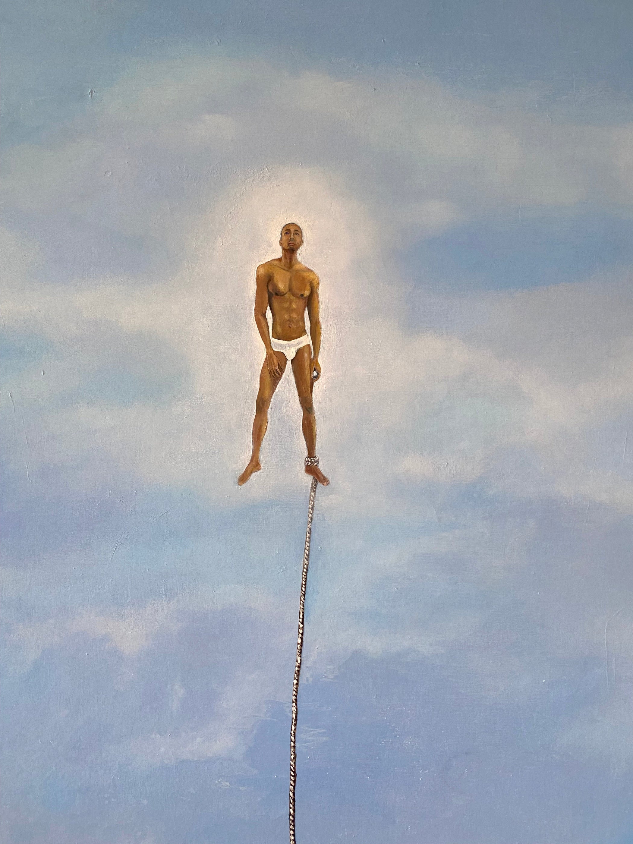 Detail #1 Dreamer, 2008 oil on canvas by Stacy Stewart Smith  (58" x 58")