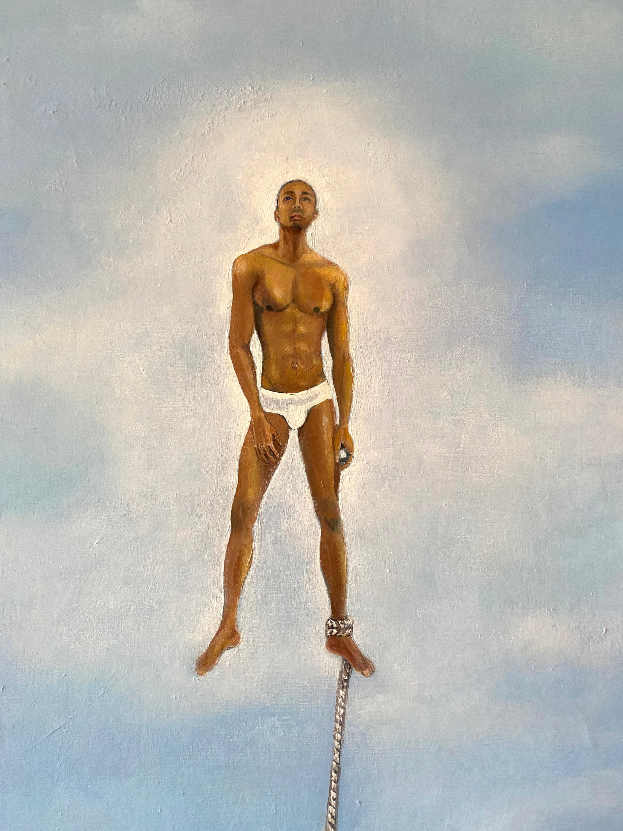 Detail #2 Dreamer, 2008 oil on canvas by Stacy Stewart Smith  (58" x 58")