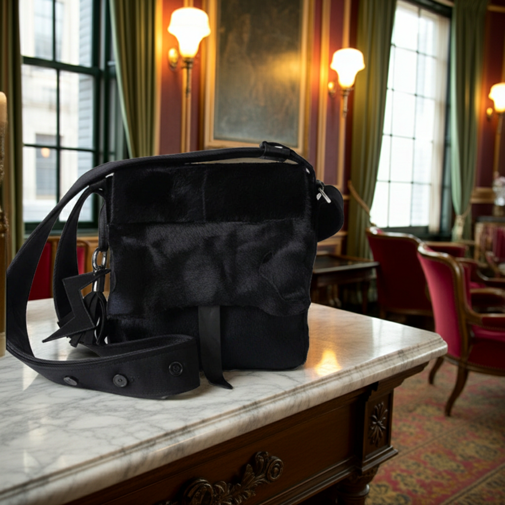 Stacy Stewart Smith Hair-On Calf Powder Messenger Bag