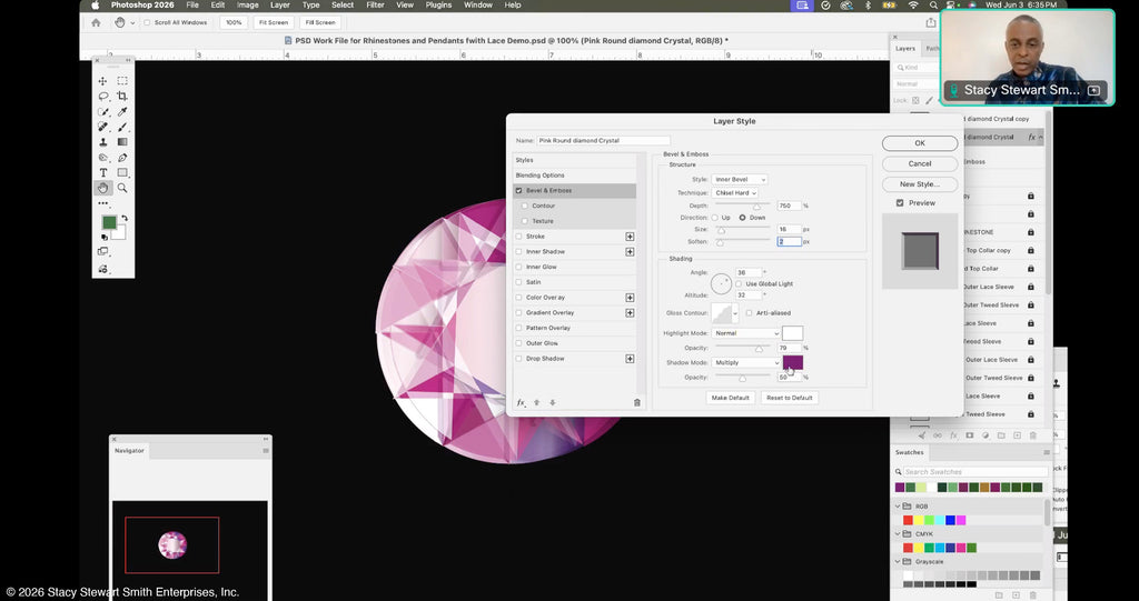 Atelier Académics with Stacy Stewart Smith — Couture CAD: Rhinestones and Crystals with Illustrator and Photoshop