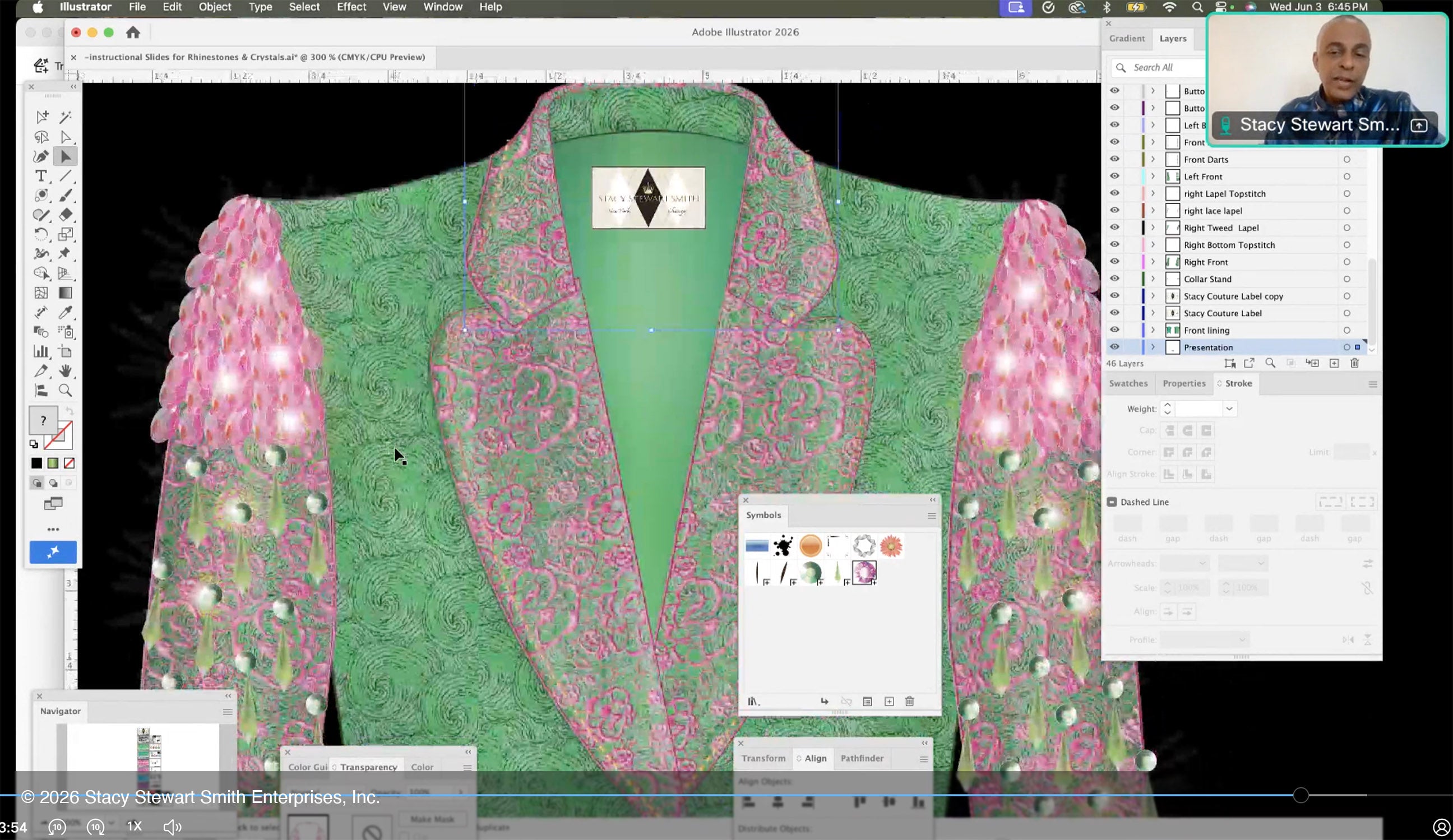 Atelier Académics with Stacy Stewart Smith — Couture CAD: Rhinestones and Crystals with Illustrator and Photoshop
