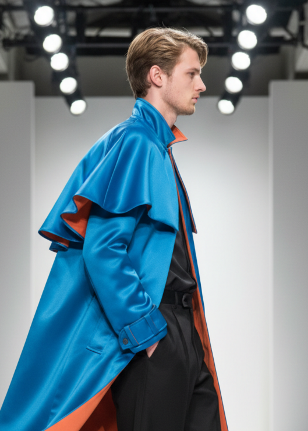 Baron Coat — Side Profile Runway by stacy stewart smith
