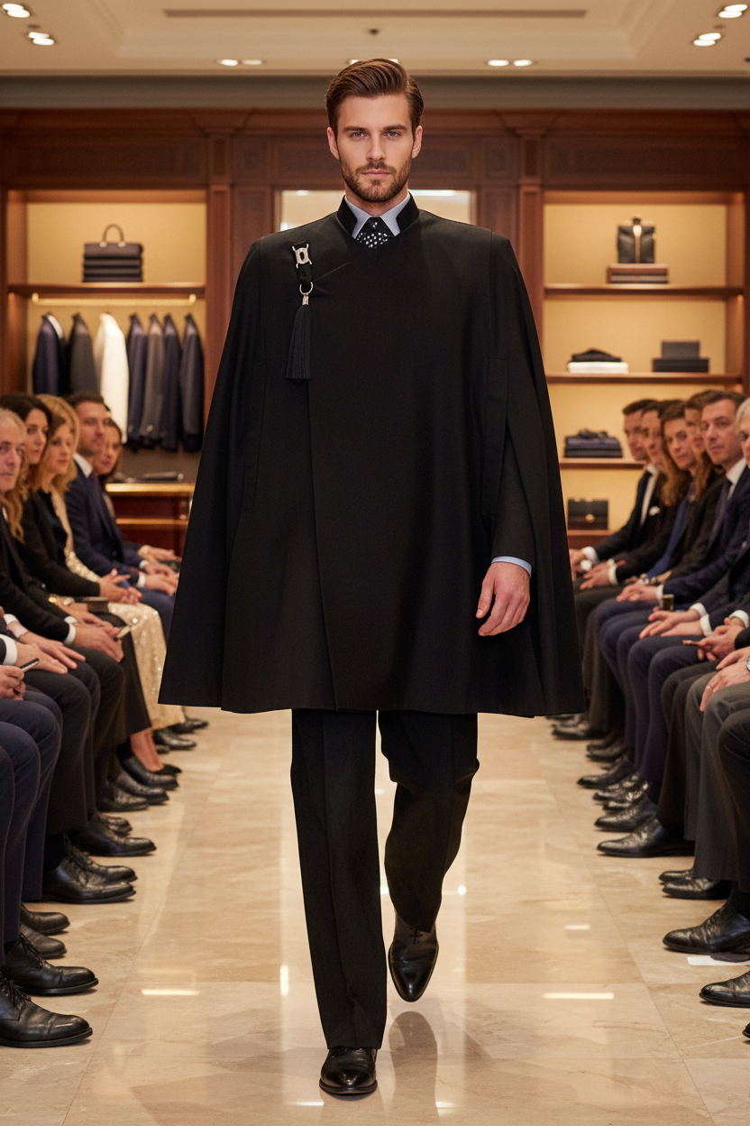 Stacy Stewart Smith Men's Suede Paris Opera Cape