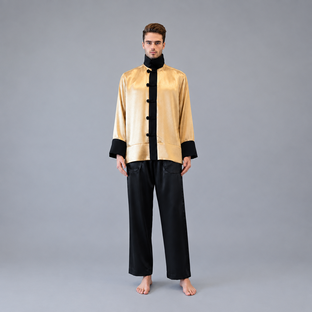 Wider-framed Gild top and Onyx pants concept